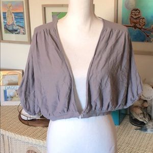 Light gray cardigan